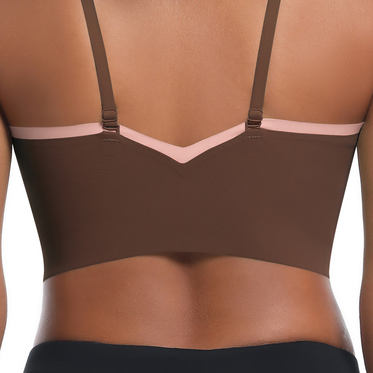 Custom  Sports bra gathered cross straps beautiful back two-tone yoga bra running fitness vest for women