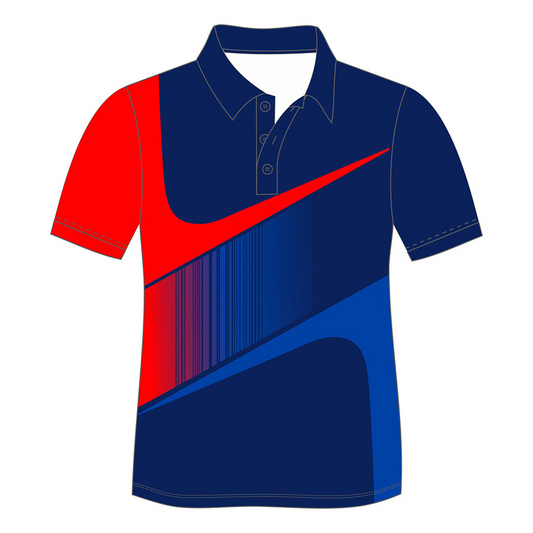 Custom sublimated Men's Short Sleeve POLO Shirt