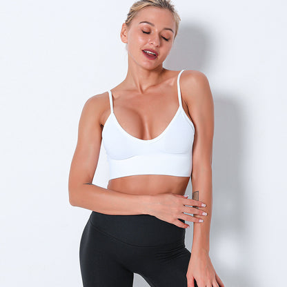 Custom quick-drying yoga vest suspenders multi-color beautiful back outdoor professional sports running seamless fitness bra