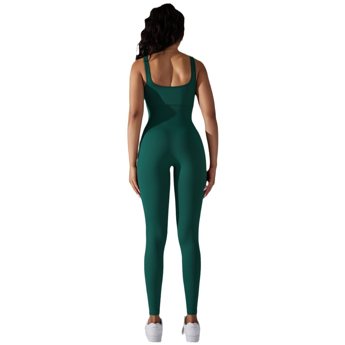 Custom Seamless Threaded One-Piece Yoga Suit Dance Belly Slimming Sports Elastic Bodysuit