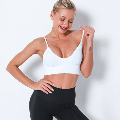 Custom quick-drying yoga vest suspenders multi-color beautiful back outdoor professional sports running seamless fitness bra